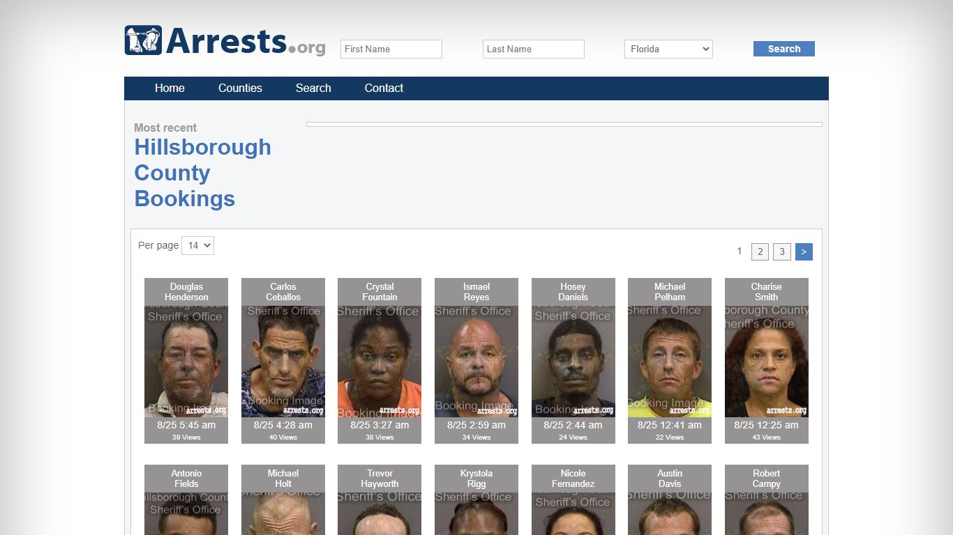 Hillsborough County Arrests and Inmate Search